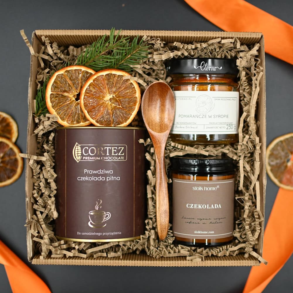 Eksluzywny zestaw prezentowy Orange In Chocolate